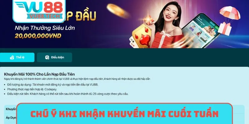 Chú ý quan trọng khi nhận khuyến mãi cuối tuần