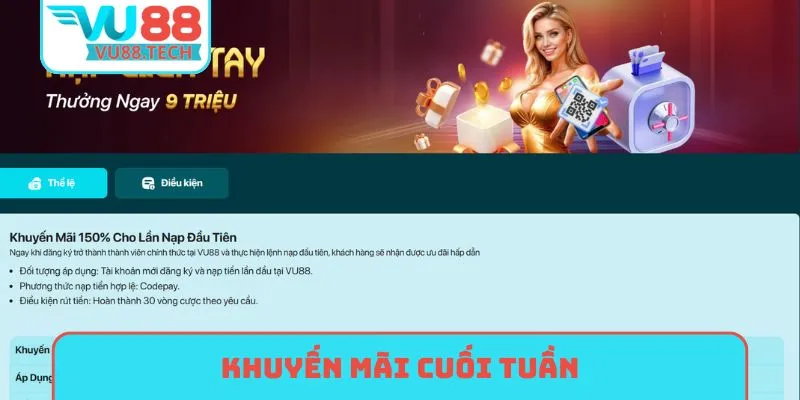 khuyến mãi cuối tuần