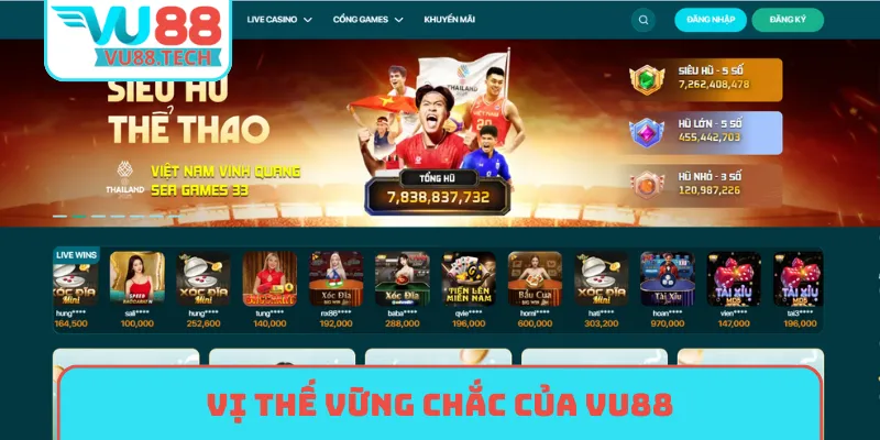 Vị thế vững chắc của VU88